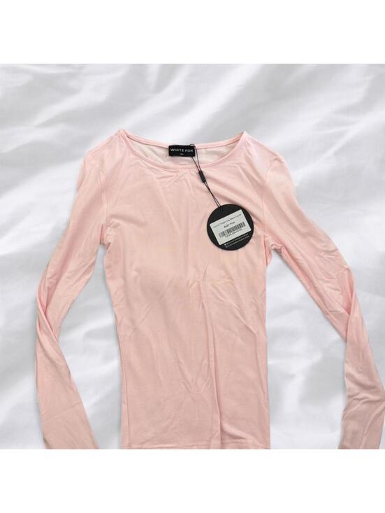 White Fox Boutique Tops - White fox Soft pink long sleeve top